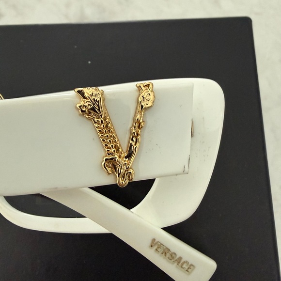 Versace Elegant White Sunglasses - Picture 7 of 13
